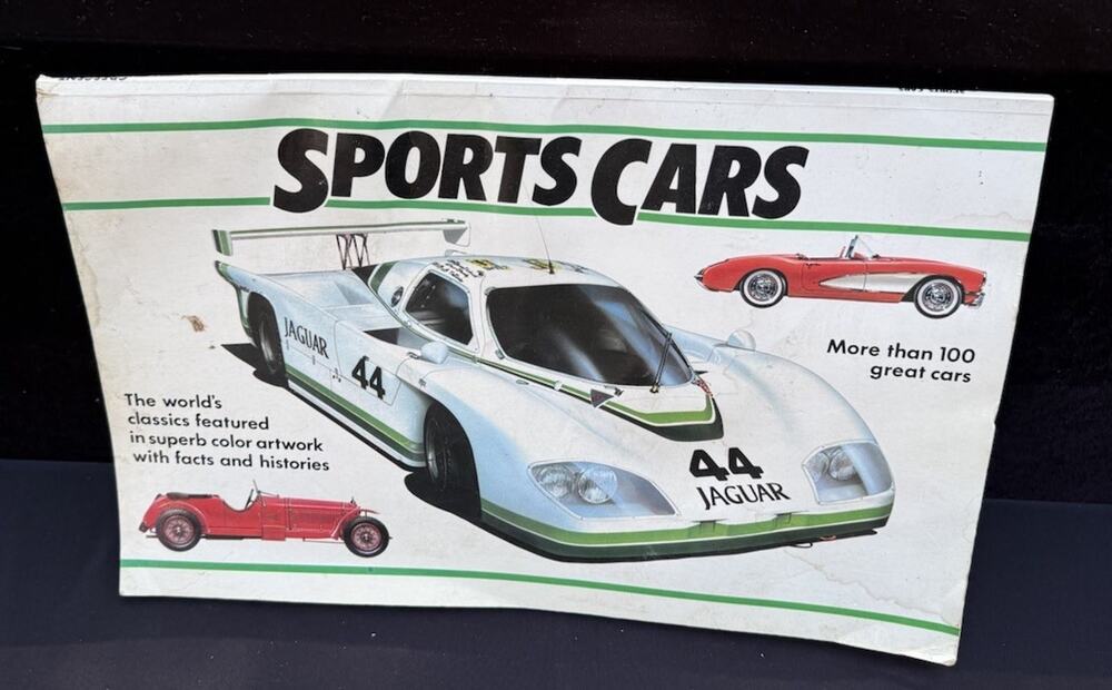 Sports Cars Flip Top Poster Book Billboard 18 x 12 Crescent Books